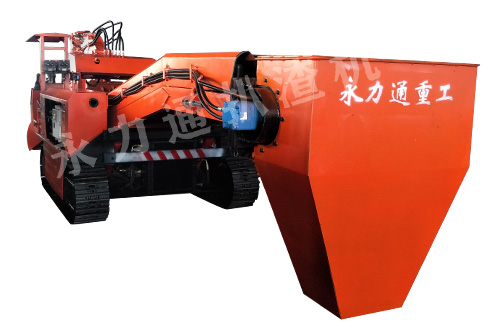 120履帶防爆扒渣機(jī)，漏斗接渣耙渣機(jī)